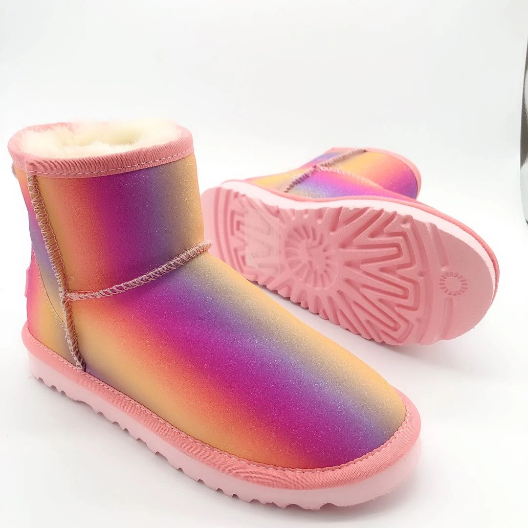 
2020 New style snow boots ladies mid-tube snow boots cotton shoes winter snow boots 