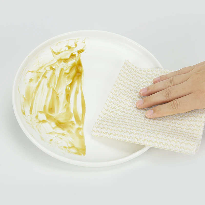 High Quantity 6 PC/ Bag Non-woven Pure Color Wiping Clothes, eco-friendly disposable kitchen cleaning towels