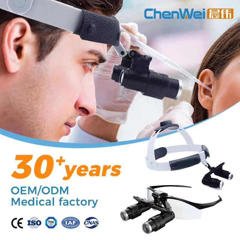 Chenwei 4.0X head bend Dental ENT General Surgery Microsurgery Veterinary Kepler Binocular Loupe