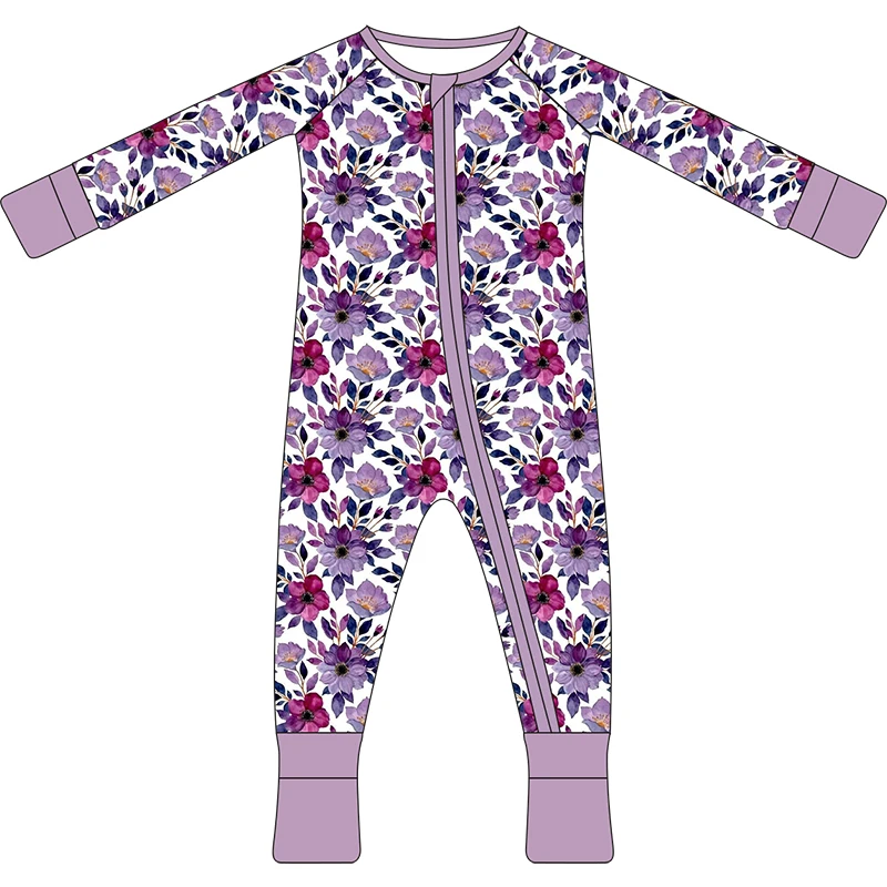 High Quality Organic Bamboo Baby Onesie Custom Print Bamboo Baby Clothes Romper Toddler Kid Baby Bamboo Sleeper