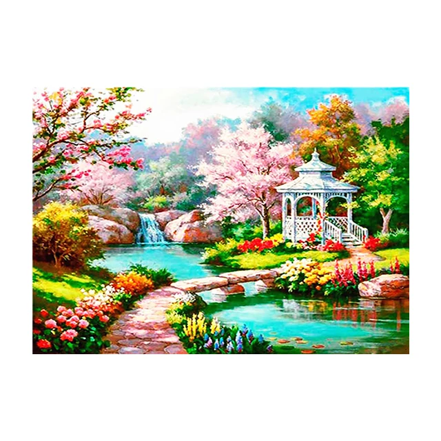 Contemporary Wall Art  Diy 5D Full Diamond Painting Sets Natural Scenery