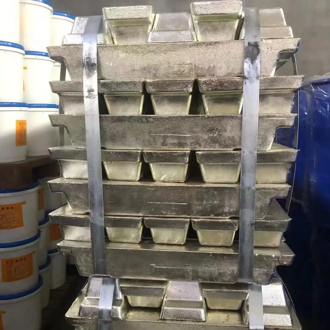 Большой запас, серебристый оловянный металл, чистота, 99.99% Оловянный слиток Sn99.95, используется для покрытия материалов, оптовая цена
