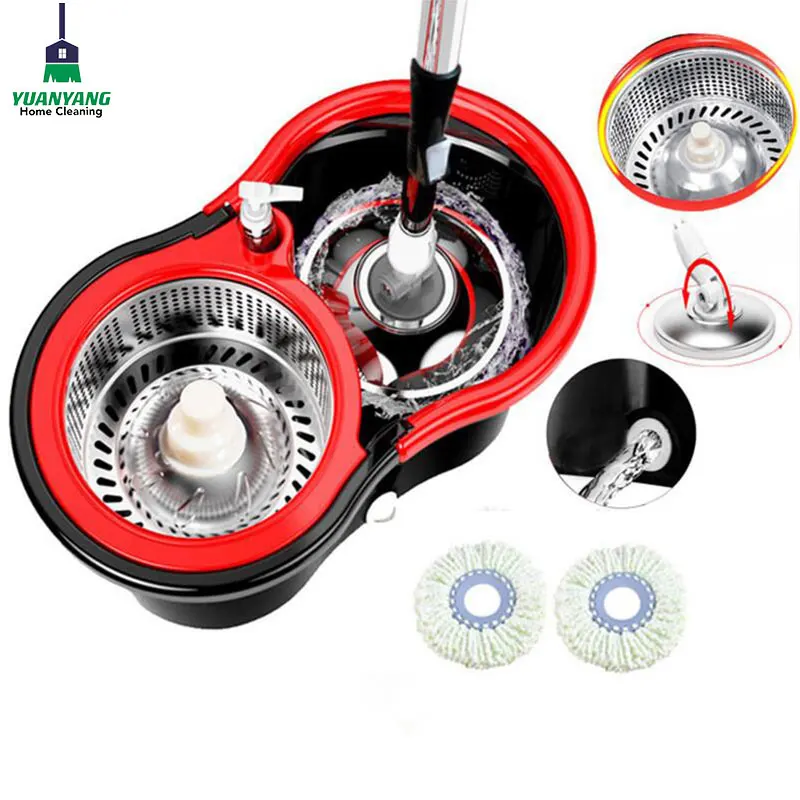 Cleaning Tools Top Sale Hot Sell Round Rotating Mop Floor Cleaning Magic 360  Cleaning Mop Dirty Water Depart Bucket O-cedar