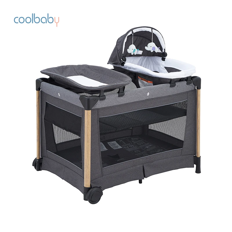 Comfortable Folding Sleeping Travel Foldable Crib Playpens