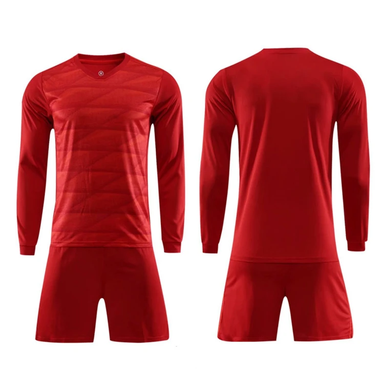 Fashion Custom Long Sleeve Sublimation Blank Club  Soccer Uniform