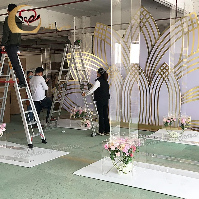 
New sale event party wedding decoration furniture transparent PVC wedding arch 