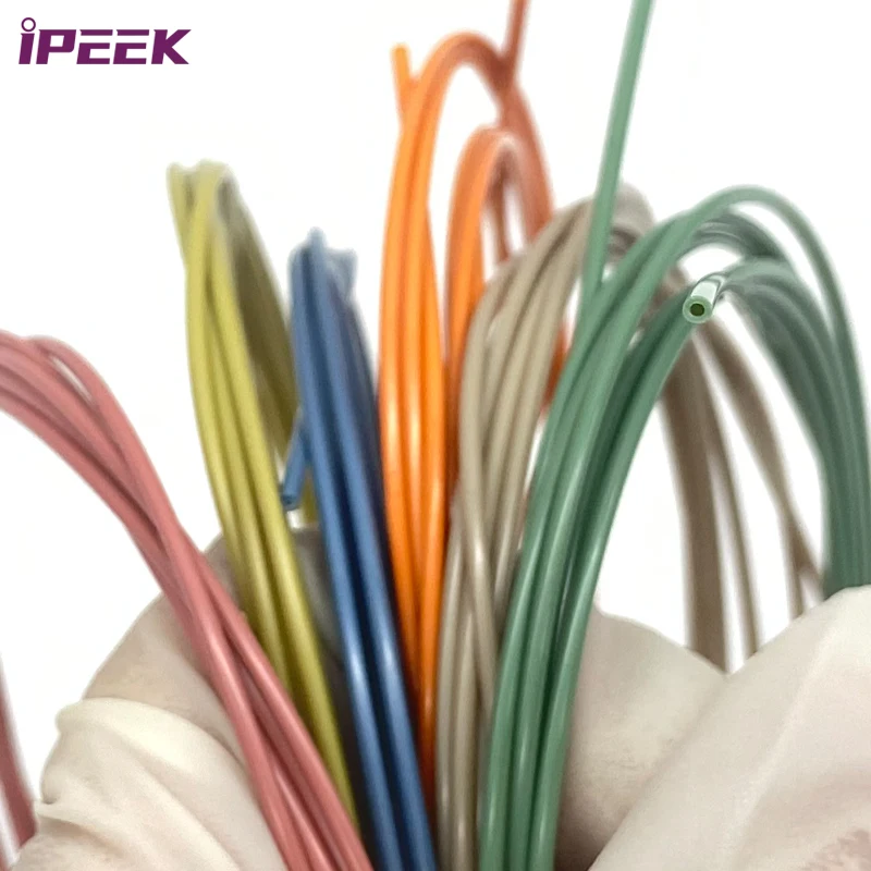 iPEEK Custom Natural Colorful HPLC Peek Plastic Endoscope Medical Grade Angio Catheter Capillary Tubes PEEK Tubing