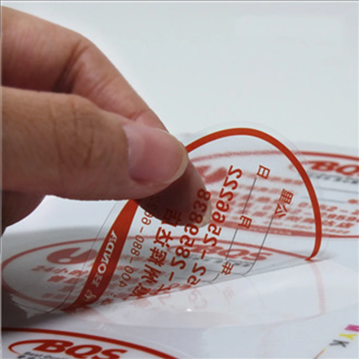 Custom Printing All Kinds Of Self Adhesive Label Stickers Transparent PVC Bottle Stickers
