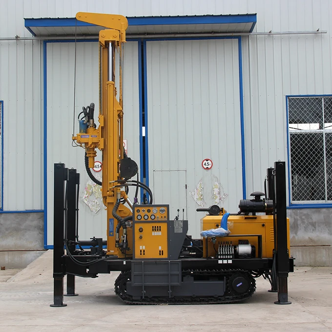 200m hydraulic water well drilling rig JL200 portable crawler deep water well drilling rig