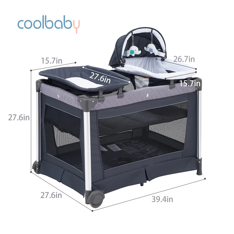 Coolbaby 2023 NEWBORN PORTABLE CRIB BABI BED