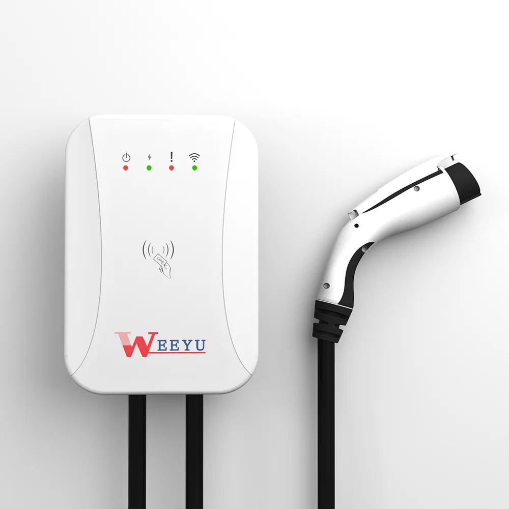 32A 7kw AC OCPP Wallbox EV зарядная станция для