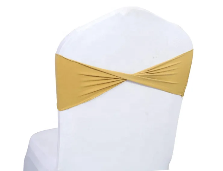 
Chair Cover Elastic Belt Buckle Sliding Belt Butterfly Wedding Party Decoration 