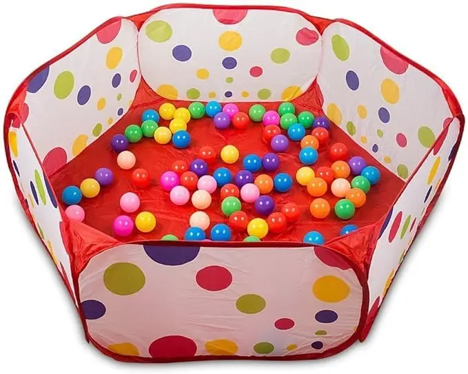 Kids Indoor Pop up Ball Play Tent Playhouse Ball Pit Pool Outdoor Toddler Toys-Balls