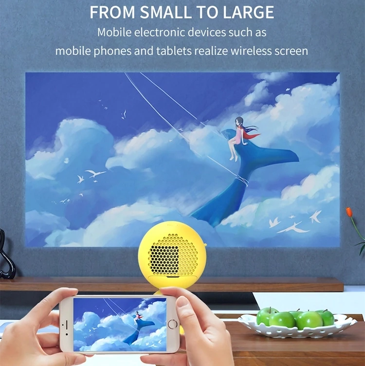  Портативный СВЕТОДИОДНЫЙ кемпинговый Фонарь HD проектор таблица по низкой цене и с высоким качеством 1080p Wi-Fi