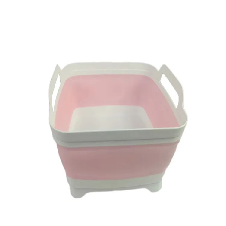 
4 in 1 Multi board collapsible leach basket plastic folding square dish washing sink cutting board portable basin 