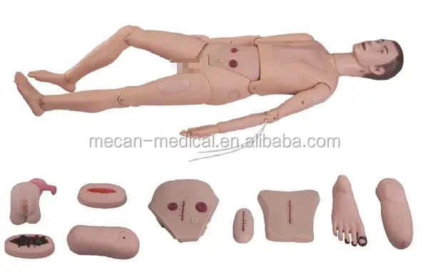 Medical Dummy Training Model Female Male Nurse Training Manikin Multifunctional Nursing Training Doll