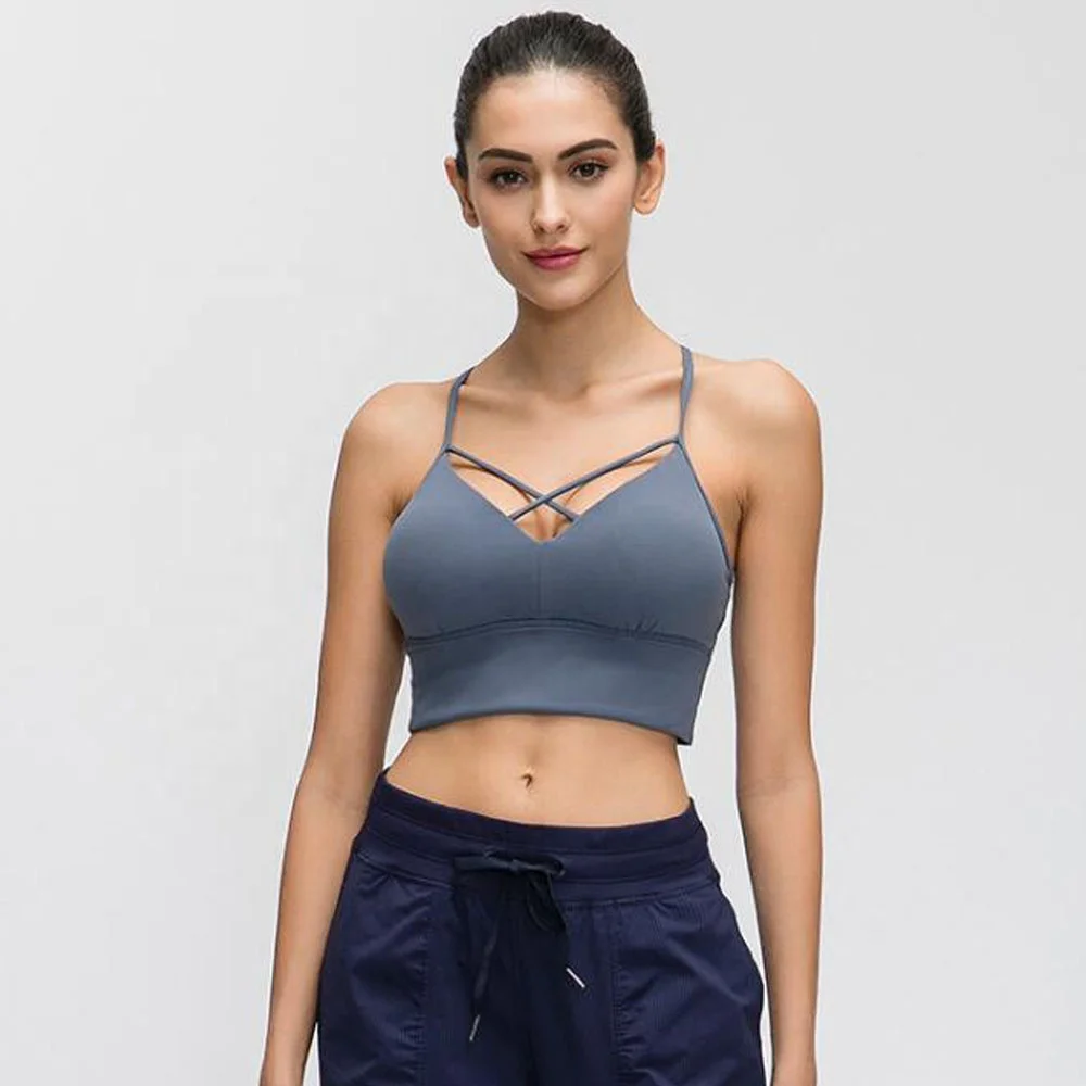 
High Quality Fitness Yoga Wear Sport Clothing Two Piece Seamless Sports Bra 