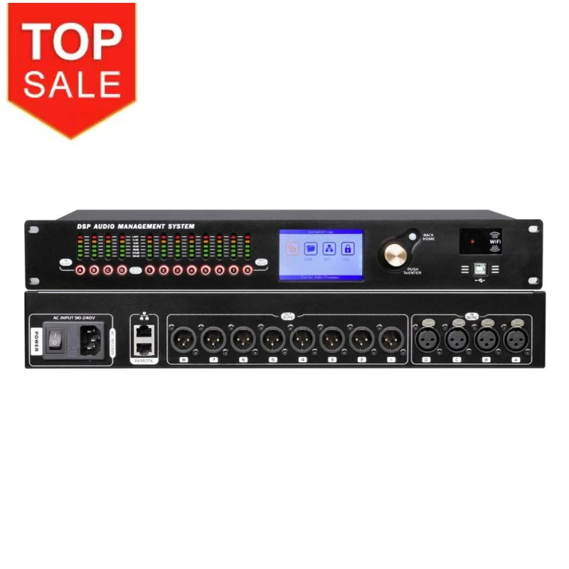 DAP48 Professional Audio Processor 4 In 8 0ut Audio Processor Sound System