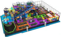 Foam cube trampoline park indoor bungee trampolines