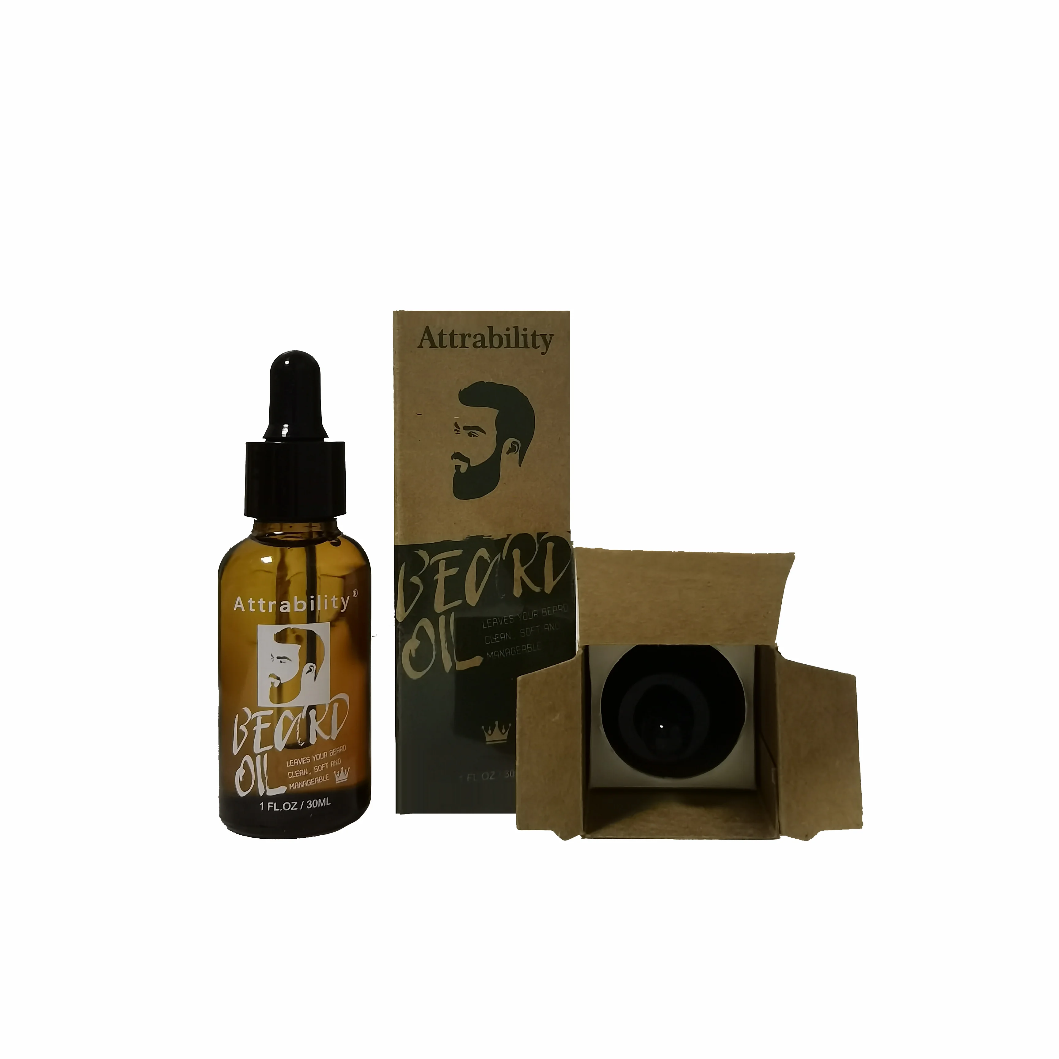 good quality  Premium Beard Care Balm Cream Wholesale Organic Private Label 30ml Beard Growth Oil Kit