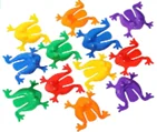 Frog Jumping Leap Frogs  2 Inches Plastic Assorted Colors  Jumping Plastic Frogs for Boys and Girls Party