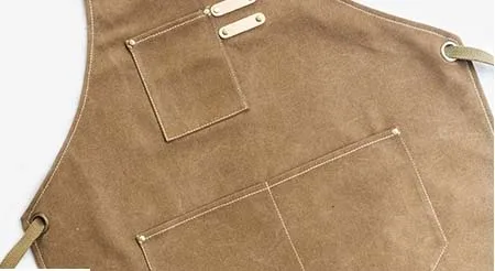 Оптовая продажа фартуки для кафе магазин воск Холст Фартук водонепроницаемый