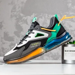 Новые поступления дышащие спортивные мужские кроссовки с воздушной подушкой для бега ходьбы бега на шнуровке