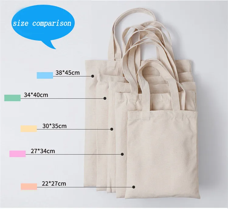 
Custom Personalised Printed Tote Shopping Bag Cheap Organic Cotton Bags With Logo 