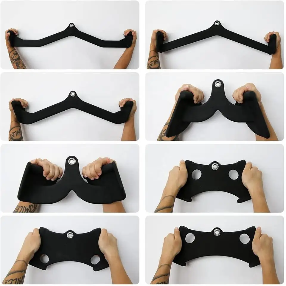 LAT Pulldown Attachments, Pull Down Bar with Ergonomic Handle, Cable Machine Attachments for More Effective