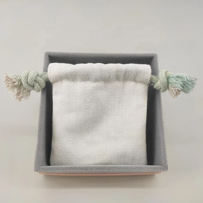 Gift Packaging Cotton Cloth Drawstring Bag High Quality Good Fabrics Customized Printed Logo Gift Packaging for Small Things