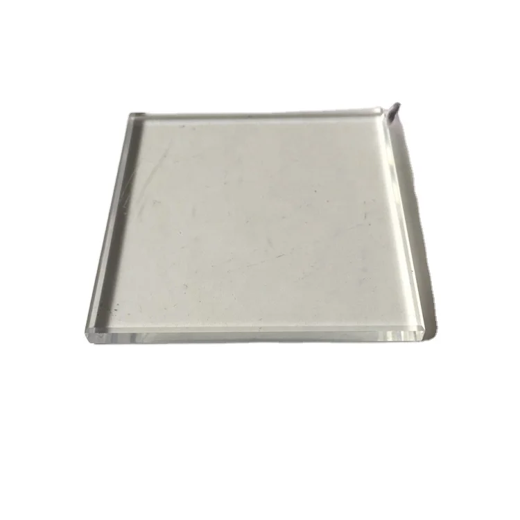 Glass factory customized Rectangle discovery 4 back light custom lamp glass cover for  LED light