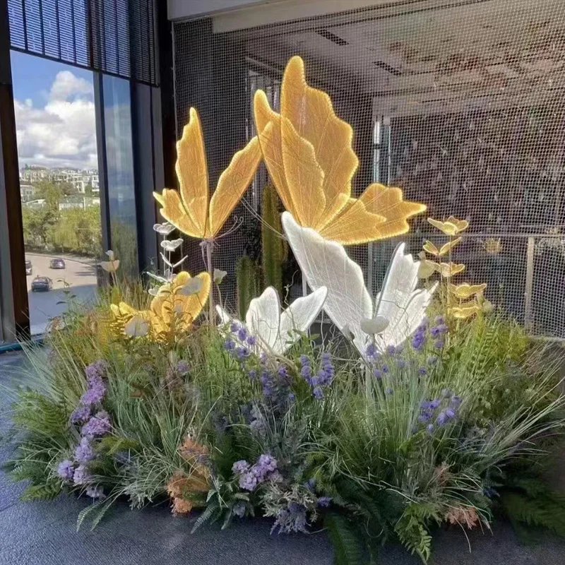 L-WL001-1 Wedding butterfly light butterfly led light decoration butterfly wing led lights for wedding decoration