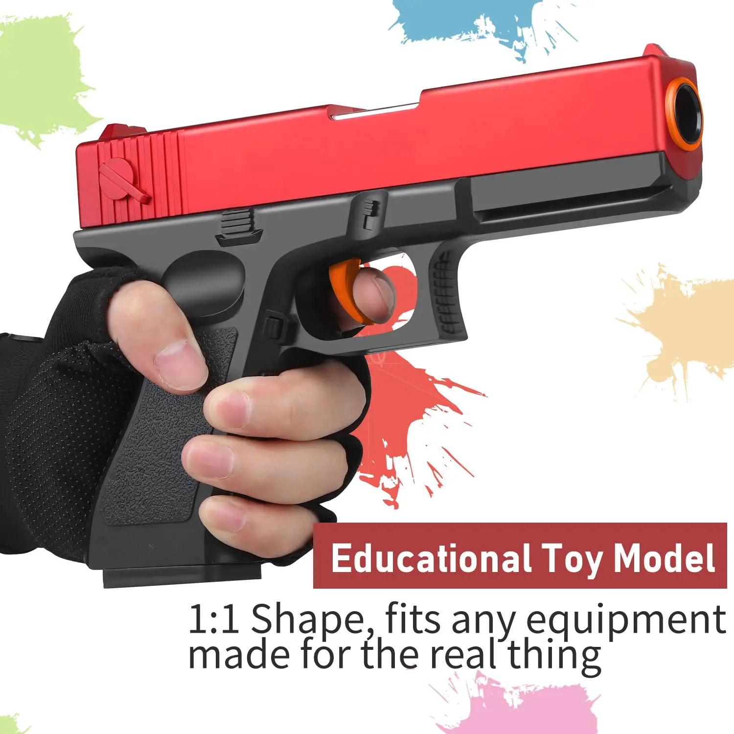 Hot sellgun soft bullet toys shooting game m416 electric nerfty shell throwing pistol ejection ak47