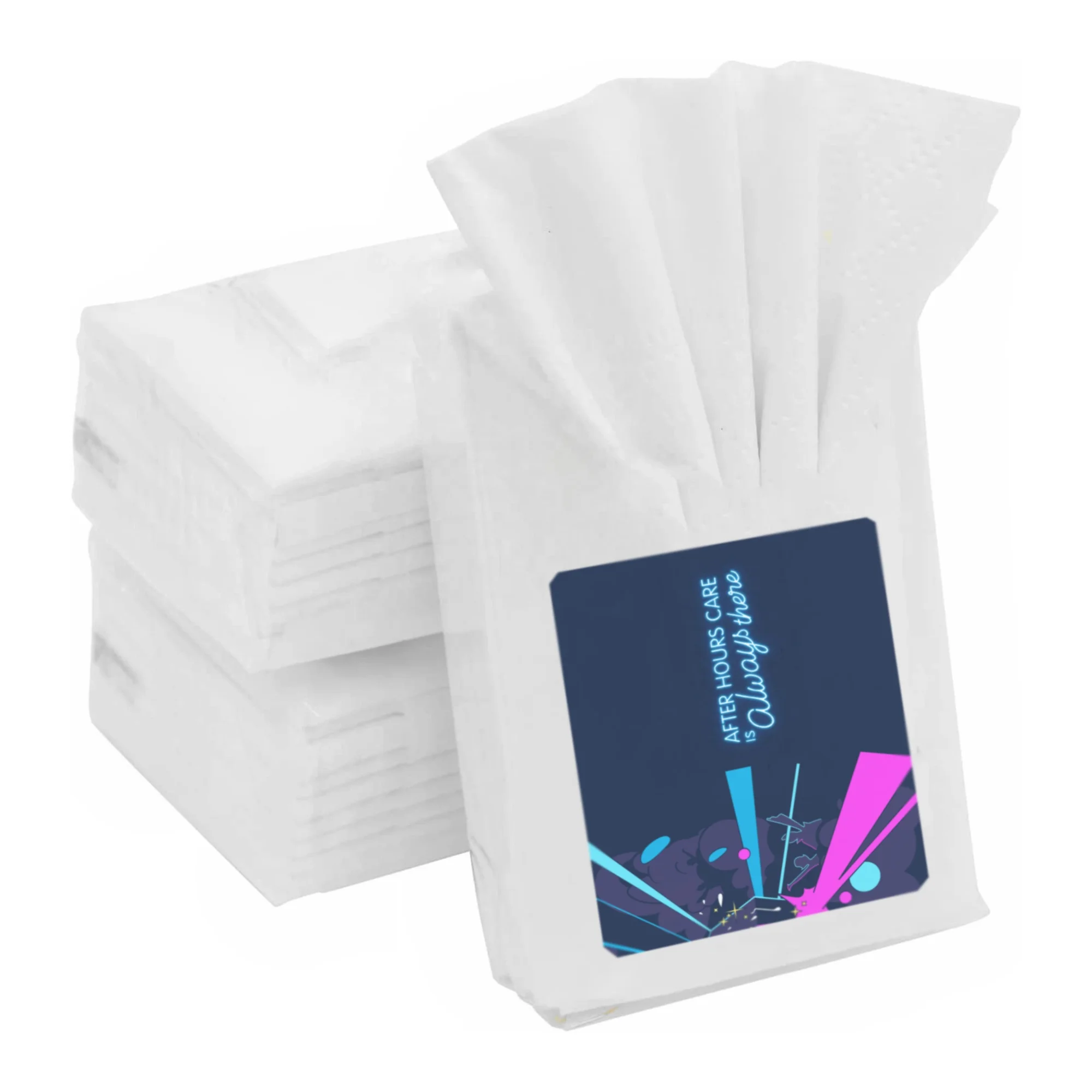 10 Sheets Soft Hygienic 3-ply Dry Paper Tissues in Plastic Pouch CCT005 Promotional Gifts Custom Logo Mini Pocket Pack Tissues