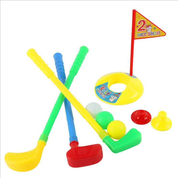 
ZL113 Interactive Game Plastic Golf Clubs Set Child Kids Sport Toys for Promotion 