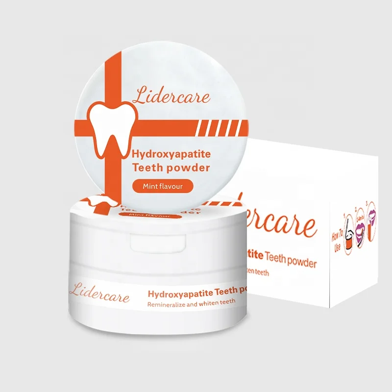 2024 New Products Wholesale Remineralize and Whiten Teeth Organic Teeth Powder 30g hydroxyapatite teeth powder