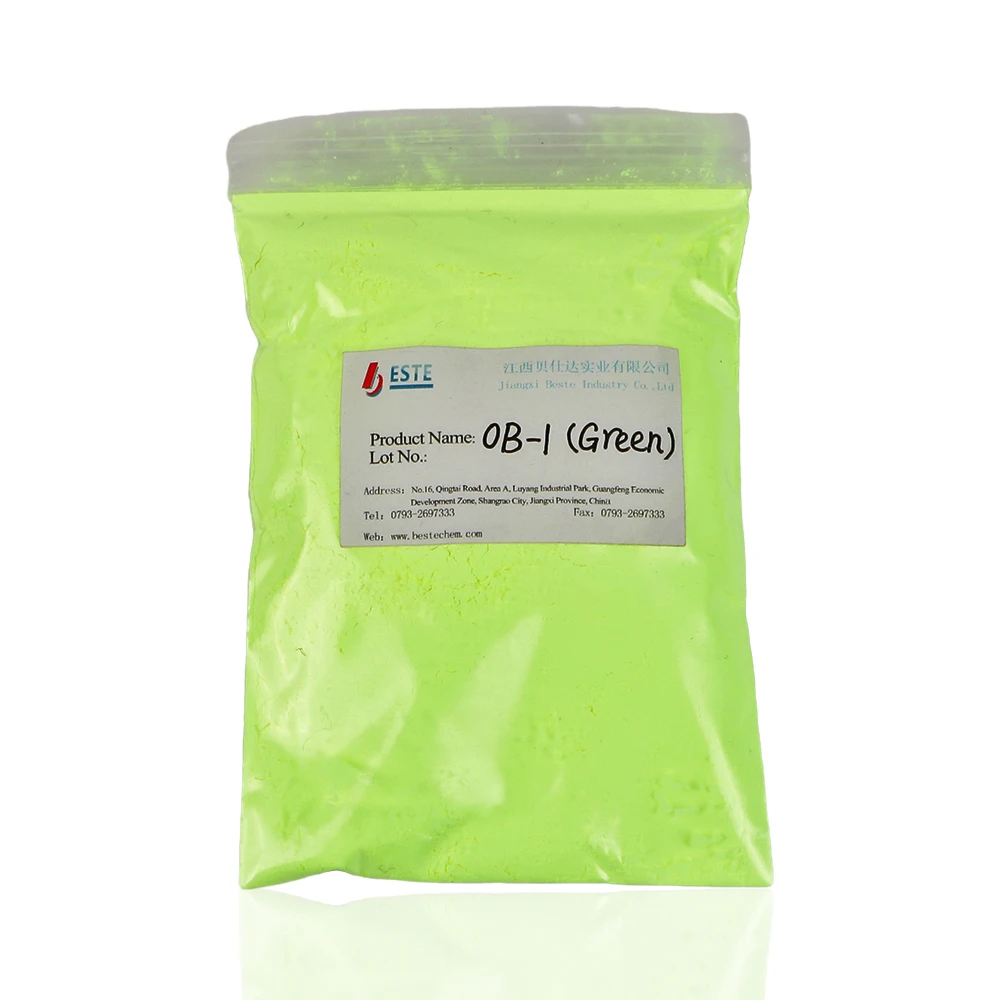 
BESTE High Purity Powder Optical Brightener OB-1 (Green) CAS 1533-45-5 for Plastic 