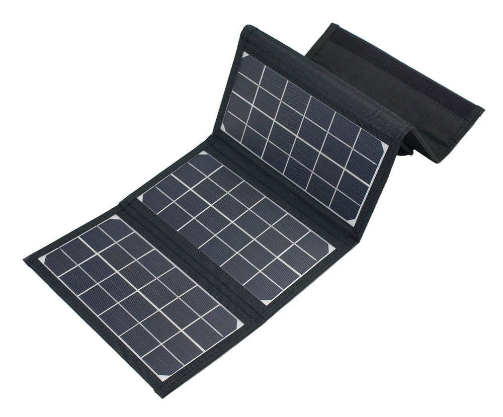 Good Quality 21W monocrystalline solar panel flexible outdoor scenes foldable solar panel for Hiking camping mobile phone