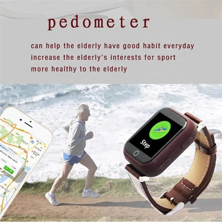 High quality smart watch phone for elderly sos emergency +GPS positioning / contact with parents easily Android /IOS system