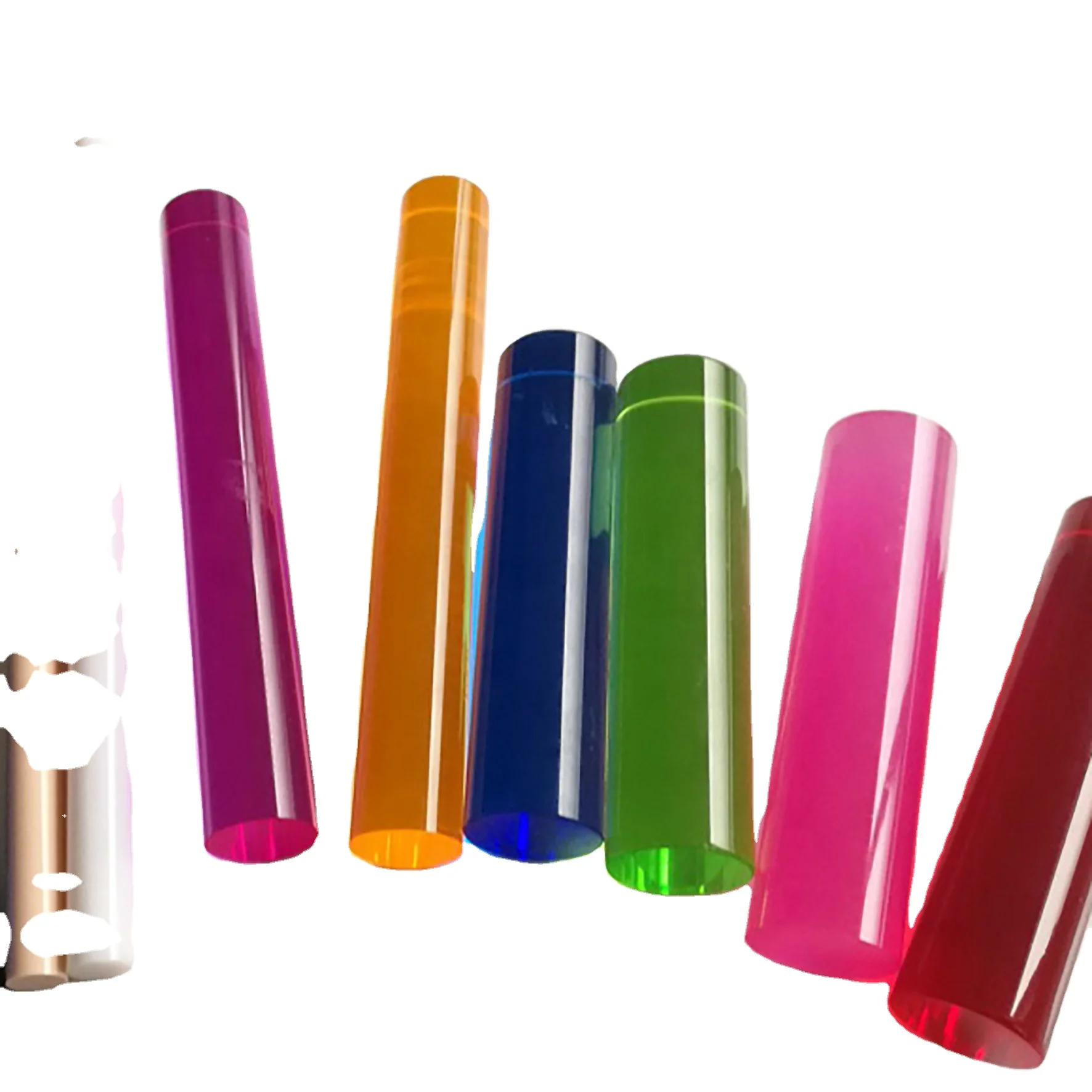 High Quality Transparent Clear Polycarbonate Pipe Colorful PVC PC PMMA Acrylic Plastic Rods