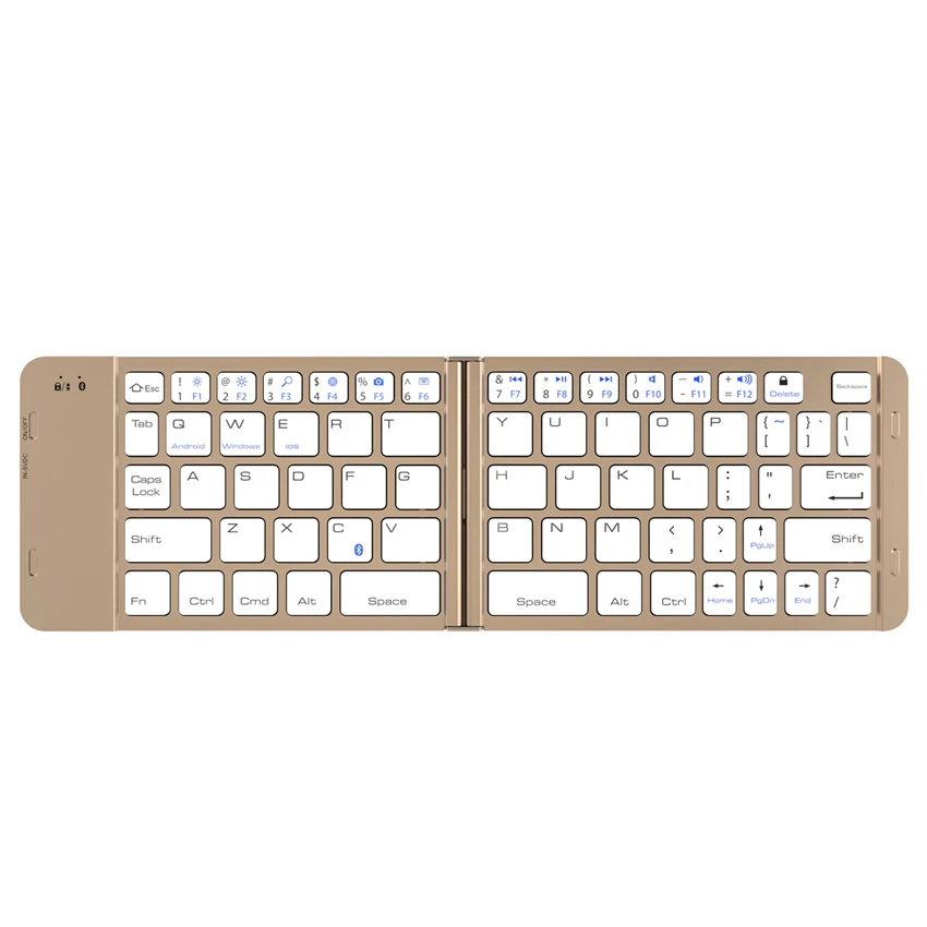 
China Factory Mini Folding Chocolate Keys Wireless Desk Computer Keyboard 
