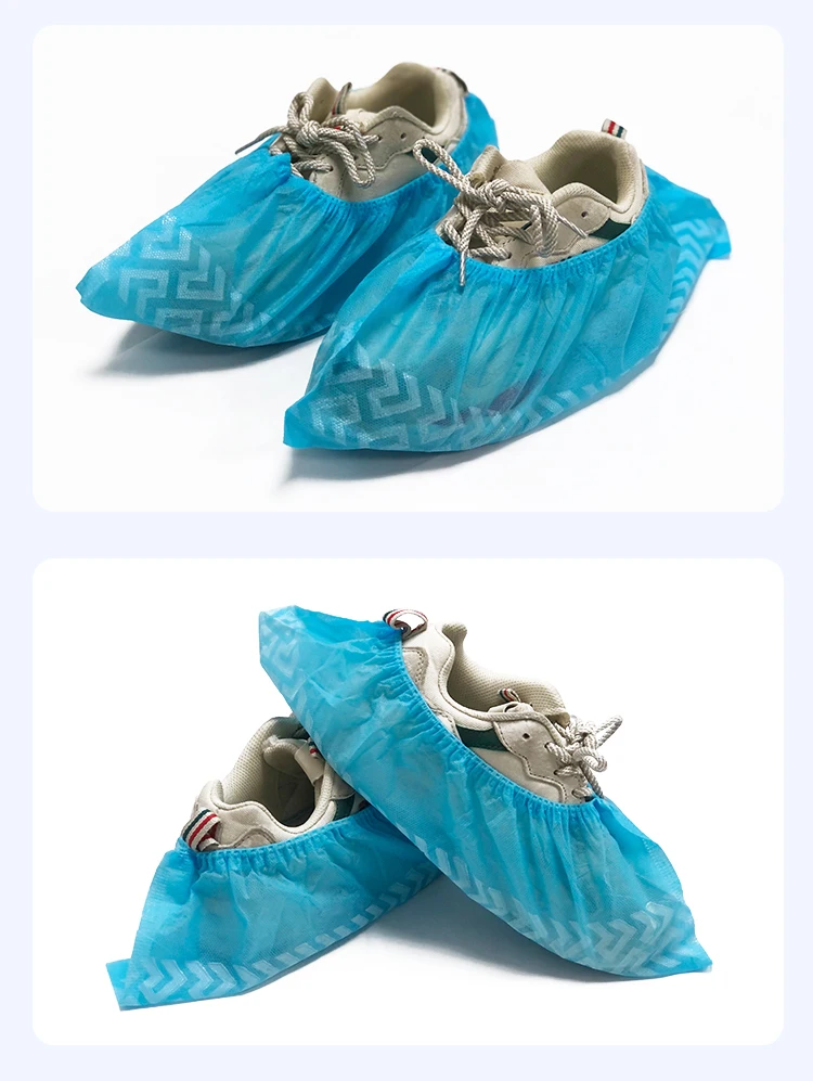 hot sale custom disposable shoe cover non-woven non slip safety shoe covers disposable