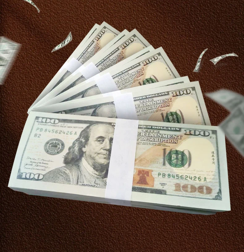 Paper Props 100 US Dollar Bank Ancestor Money Notes Movie Prop Money Euro Party Game Supplies High Quality Prop Money
