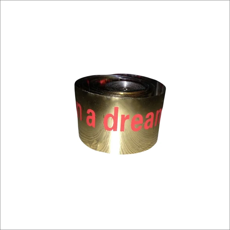 In concert 1.5cm*10m colorful silver golden flameproof printed metallic foil confetti streamers