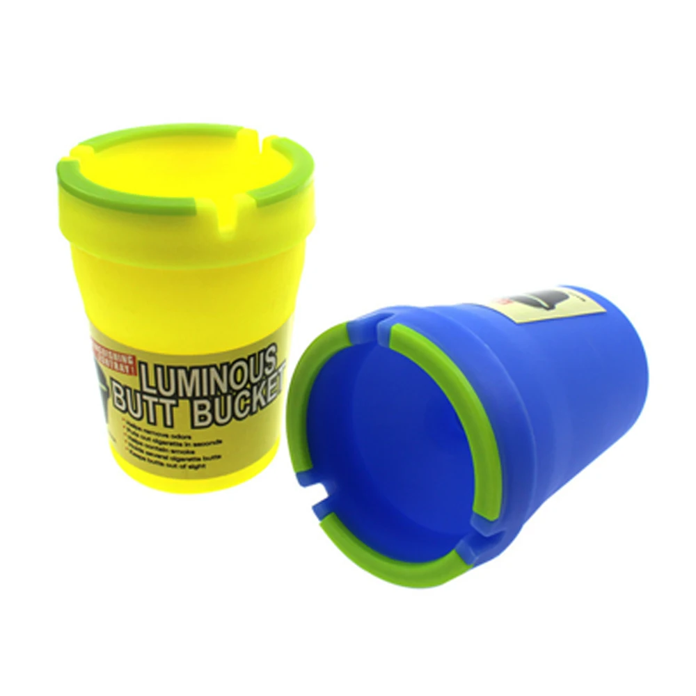 Портативные аксессуары для курения из АБС-пластика Бездымная пепельница под заказ автомобильная светящаяся ягодичная