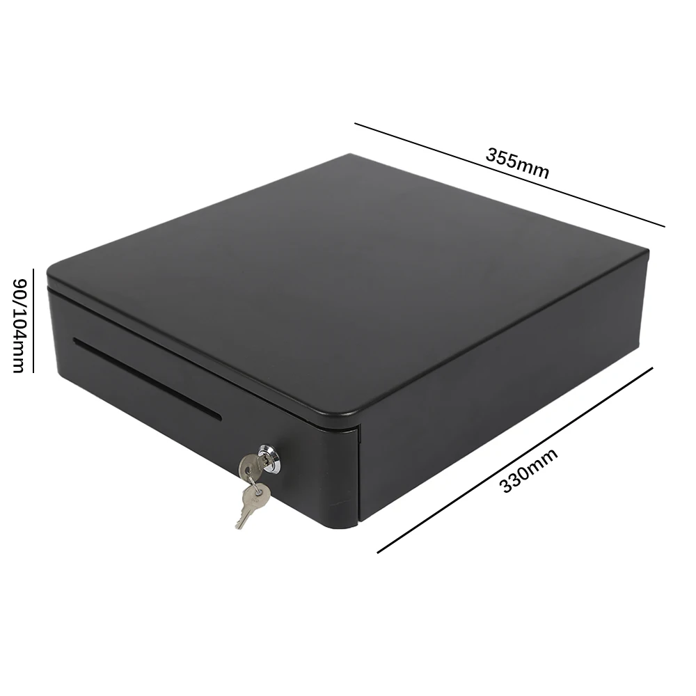 Pos System Cash Register Pos MachineRj11 RJ12  Black Top Selling 4 Bill 8Bill 405mm   Cash Drawer High Quality    for POS Termi