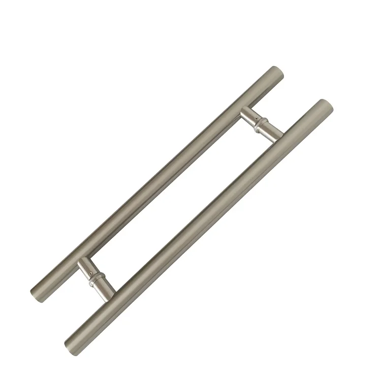 Racer Factory OEM Customized Stainless Steel 304 H Type Glass Door Pull Handle Exterior Entrance Wooden Door Handle