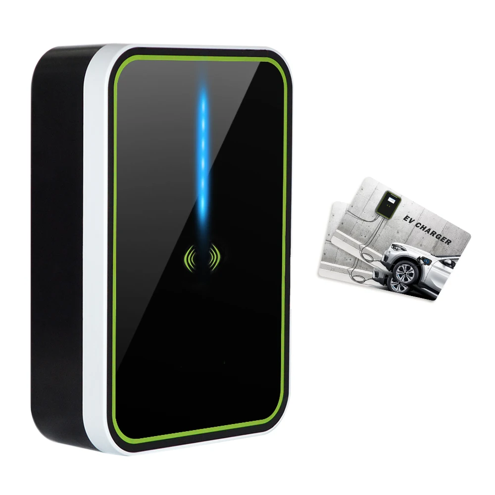 7KW RFID  32Amp Single Phase AC EV Charger IP65 Design Portable Wallbox EV Charger For Indoor Or Outdoor Use Home EV Charger