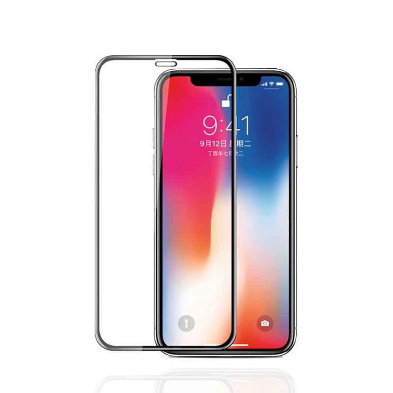 2019 Top Quality For iPhone X/XS Screen Protector 6D Clear Tempered Glass For OPPO F11/A9 mobile phone Screen Protector