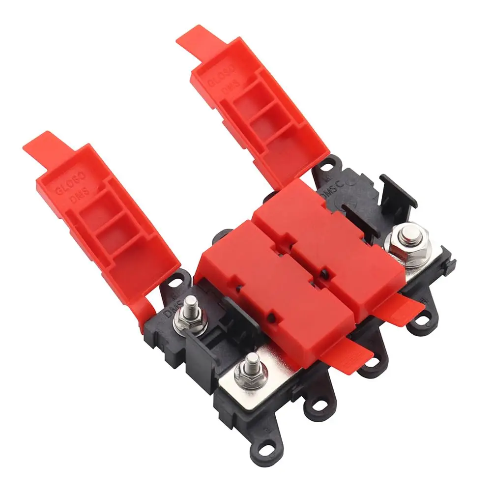 3 Ways Fuse Holder Automotive Marine Boat Car Audio Copper Fuse Blocks MIDI Holders 1in 2 Out BDFS Fuse Holder